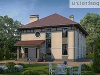 U-231-1P проект двухэтажного дома из газобетона размером 14 на 11 