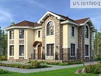 U-251-1K проект двухэтажного коттеджа из кирпича размером 14 на 15 