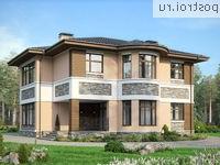 U-279-1P проект двухэтажного дома из пеноблоков размером 17 на 16 