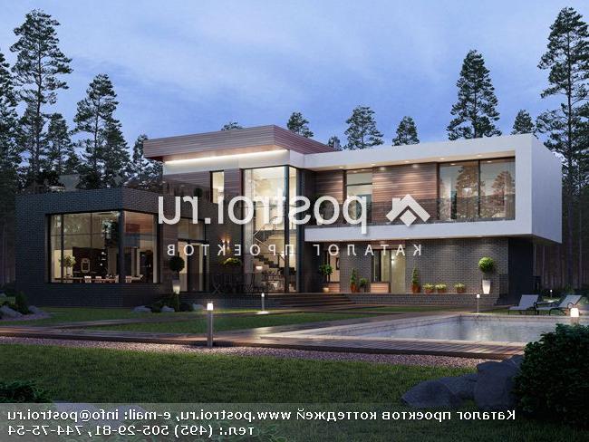 U-286-1K проект двухэтажного дома из кирпича размером 19 на 22