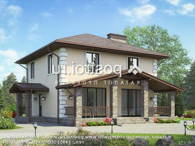 V-133-1P проект двухэтажного дома из газобетона размером 9 на 10