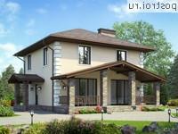 V-136-1K проект двухэтажного дома из кирпича размером 9 на 9 