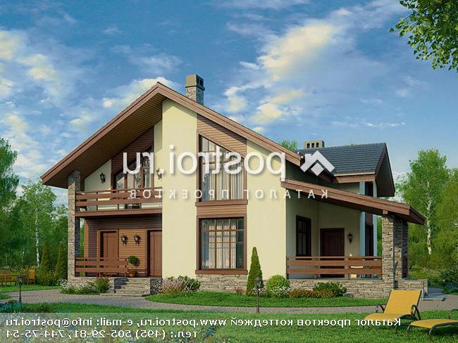 V-143-1P проект двухэтажного дома из газобетона размером 9 на 12 