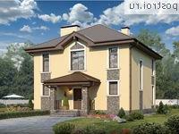 V-164-1P проект двухэтажного дома из пеноблоков размером 14 на 11 