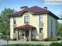 V-164-2P проект двухэтажного дома из пеноблоков размером 11 на 10 