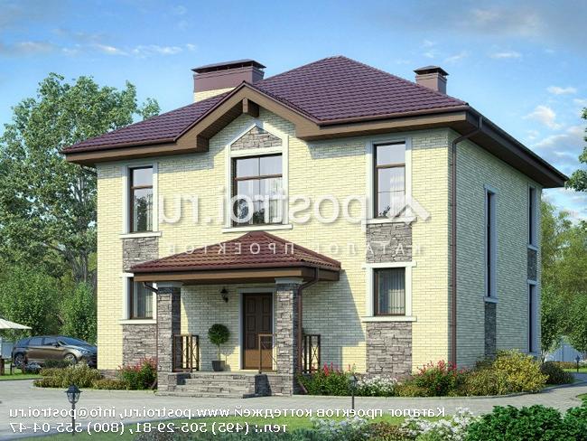 V-164-2P проект двухэтажного дома из пеноблоков размером 11 на 10 