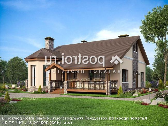 V-165-1P проект одноэтажного дома из пеноблоков размером 16 на 16 