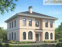 V-216-1P проект двухэтажного дома из пенобетона размером 12 на 14 