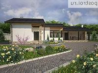 W-082-1P проект одноэтажной бани из пеноблока размером 10 на 16 