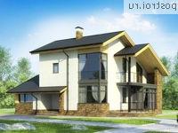 W-169-1P проект двухэтажного дома из пеноблоков размером 11 на 15 