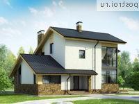 W-169-1P проект двухэтажного дома из пеноблоков размером 11 на 15 