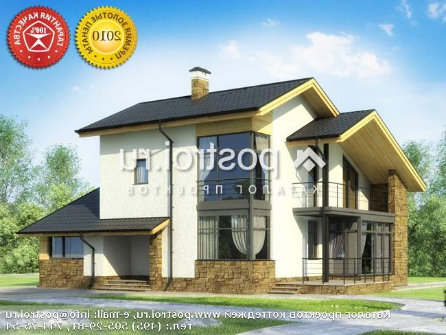 W-169-1P проект двухэтажного дома из пеноблоков размером 11 на 15 