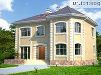 W-172-1K проект двухэтажного дома из кирпича размером 10 на 13 