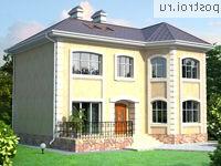 W-172-1K проект двухэтажного дома из кирпича размером 10 на 13 