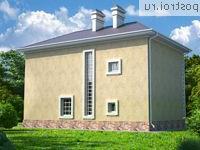 W-172-1K проект двухэтажного дома из кирпича размером 10 на 13 