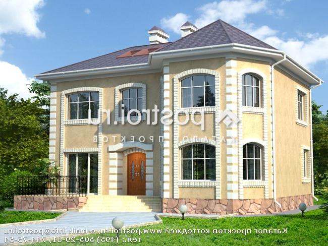 W-172-1K проект двухэтажного дома из кирпича размером 10 на 13 