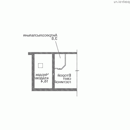W-172-1P проект одноэтажного дома из газобетона с мансардой и гаражом размером 12 на 19  - мансарда
