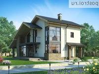 W-179-1P проект двухэтажного дома из газобетона размером 15 на 12 