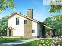 W-179-1P проект двухэтажного дома из газобетона размером 15 на 12 