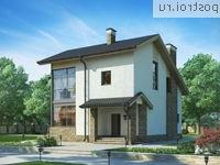 W-179-1P проект двухэтажного дома из газобетона размером 15 на 12 