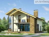 W-271-1K проект двухэтажного дома из кирпича с цоколем размером 10 на 13 