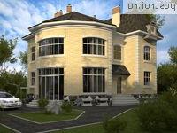 W-338-1K проект двухэтажного дома из кирпича с цоколем размером 12 на 15 