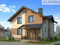 X-147-1P проект двухэтажного дома из газобетона размером 10 на 10 