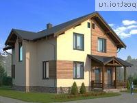 X-147-1P проект двухэтажного дома из газобетона размером 10 на 10 