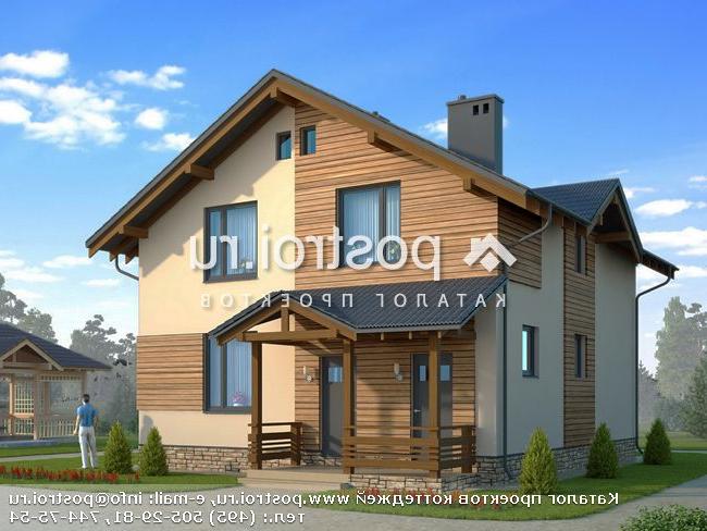 X-147-1P проект двухэтажного дома из газобетона размером 10 на 10 