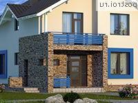 X-183-1P проект двухэтажного дома из пеноблоков размером 11 на 10 