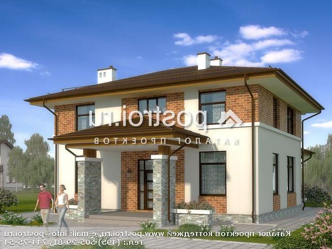 X-194-1P проект двухэтажного коттеджа из пенобетона размером 17 на 12 X-194-1P проект двухэтажного коттеджа из пенобетона размером 17 на 12