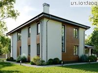 X-205-2P проект двухэтажного дома из пенобетона размером 12 на 13