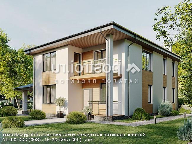 X-205-2P проект двухэтажного дома из пенобетона размером 12 на 13