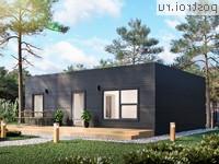 Y-066-1P проект одноэтажного дома из пеноблока размером 10 на 10