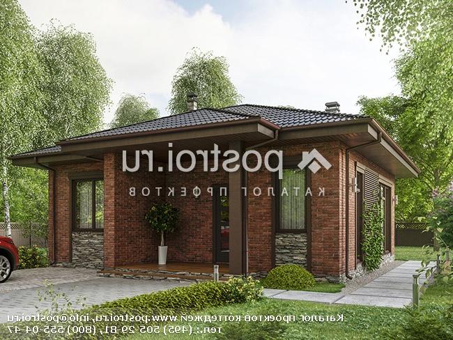 Y-077-1P проект одноэтажного дома из пеноблока размером 10 на 11 