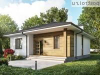 Y-103-1P проект одноэтажного коттеджа из пенобетона размером 11 на 13