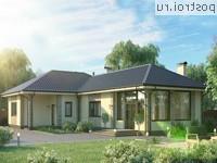 Y-106-1K проект одноэтажного коттеджа из кирпича размером 18 на 12