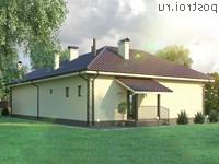 Y-106-1K проект одноэтажного коттеджа из кирпича размером 18 на 12