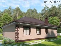 Y-112-1P проект одноэтажного коттеджа из пенобетона размером 15 на 11
