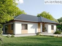 Y-112-2P проект одноэтажного коттеджа из пенобетона размером 15 на 11