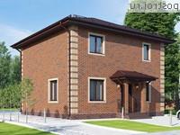 Y-120-1P проект двухэтажного коттеджа из пенобетона размером 9 на 9