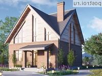 Y-134-1P проект двухэтажного дома из газобетона размером 10 на 10