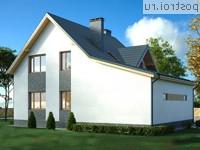 Y-143-1P проект двухэтажного дома из газобетона с гаражом размером 13 на 10