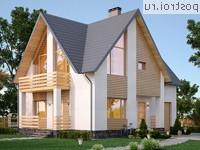 Y-150-1P проект двухэтажного коттеджа из пеноблоков с гаражом размером 13 на 11