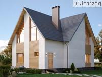 Y-150-1P проект двухэтажного коттеджа из пеноблоков с гаражом размером 13 на 11