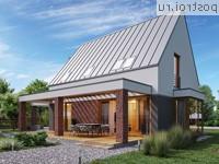 Y-152-1P проект двухэтажного коттеджа из пеноблоков с мансардой и гаражом размером 12 на 9