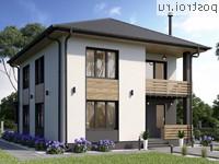 Y-161-1P проект двухэтажного дома из пеноблоков размером 9 на 13