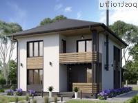 Y-161-1P проект двухэтажного дома из пеноблоков размером 9 на 13