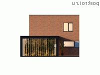 Y-162-1P проект двухэтажного дома из пеноблоков размером 15 на 10 - вид слева