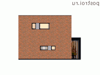 Y-162-1P проект двухэтажного дома из пеноблоков размером 15 на 10 - вид справа